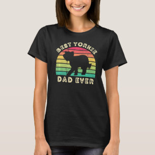 Camiseta Best Yorkshire Terrier Pai Ever para homens pais d