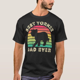 Camiseta Best Yorkshire Terrier Pai Ever para homens pais d