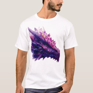 Camiseta Besta de Dragão Cristal Ametista Fantasma