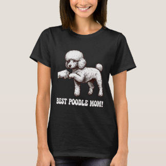 Camiseta Besta Poodle Mãe com Poodle Fist Bump