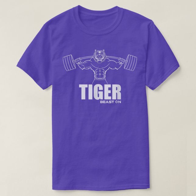 Camiseta Besta Tiger Na Malhação De Motivação GymGym Malhaç (Frente do Design)