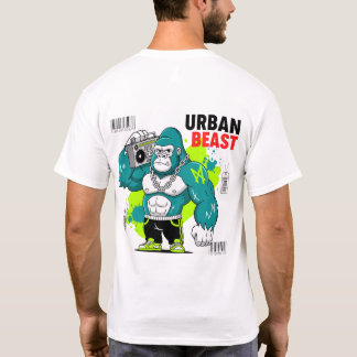 Camiseta Besta Urbana - Gorila com Caixa e Cadeias