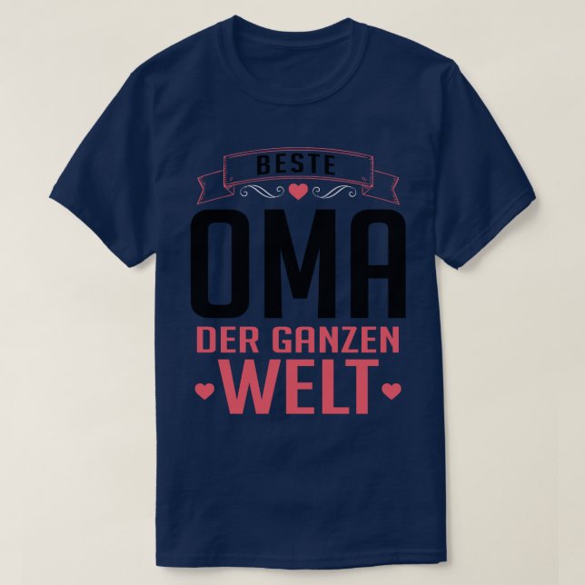 Camiseta Beste oma der welt (Frente do Design)