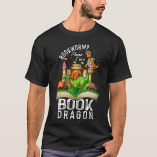 Camiseta Besteever Bookworm I_m Um Livro Dragão Costume Boo