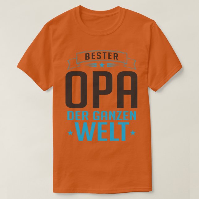 Camiseta Bester Opa Der Welt 1 (Frente do Design)