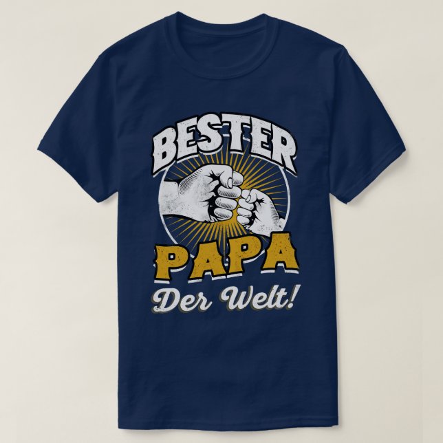 Camiseta Bester Papa der Welt (Frente do Design)