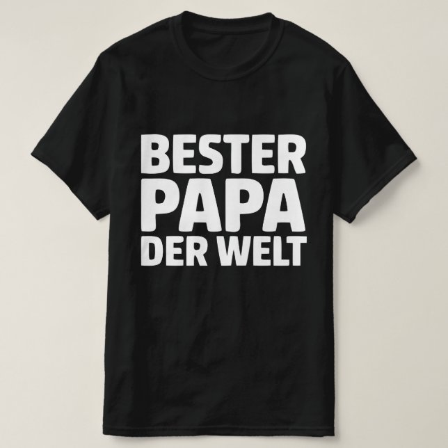 Camiseta Bester Papa der Welt (Frente do Design)
