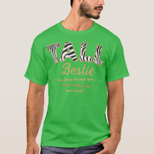 Camiseta Bestie Curto Bestie Melhor Amigo Correspondente BF