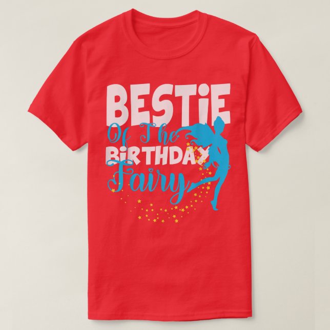 Camiseta Bestie da Praça Birthday Fairy Fantasy (Frente do Design)