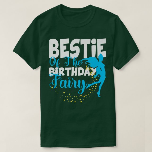 Camiseta Bestie da Praça Birthday Fairy Fantasy (Frente do Design)