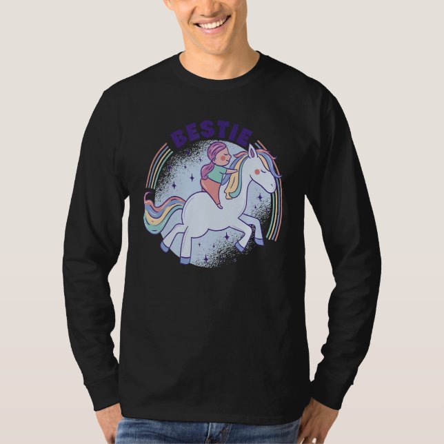Camiseta Bestie Graphic Horse Lover Equestrian Rider Horses (Frente)
