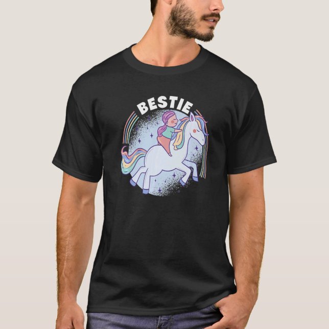 Camiseta Bestie Graphic Horse Lover Equestrian Rider Horses (Frente)