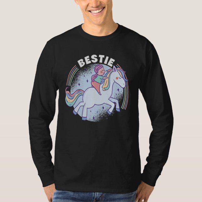Camiseta Bestie Graphic Horse Lover Equestrian Rider Horses (Frente)