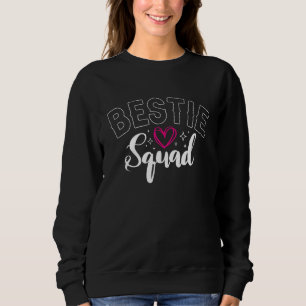Camiseta Bestie Squad Melhor Amigo Bff Casal Heart Love Gir