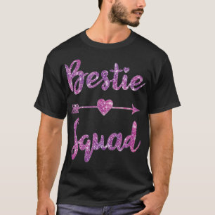 Camiseta Bestie Squad Melhor Amigo BFF Correspondente Casal