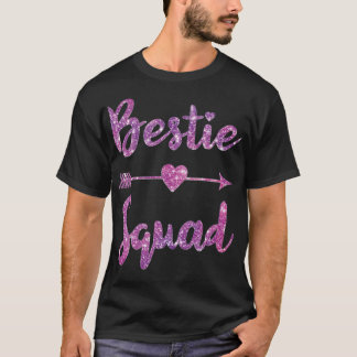 Camiseta Bestie Squad Melhor Amigo BFF Correspondente Casal