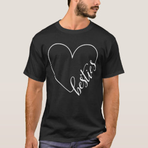 Camiseta Besties BFF - Melhores Amigos do Coração