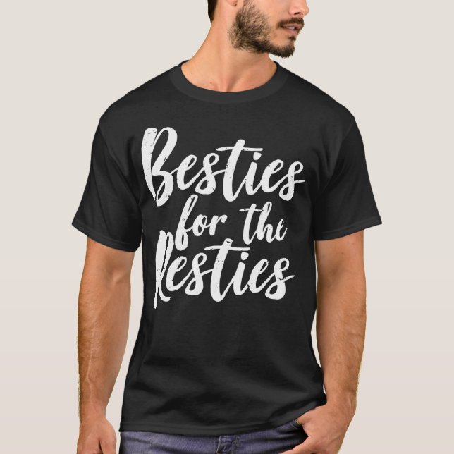 Camiseta Besties Bonitas De Amizade Para As Resties  (Frente)