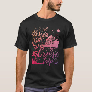 Camiseta Besties Cruise Trip Summer Friends Vacchi