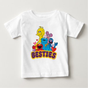Camiseta Besties De Namorados Da Rua Sésamo