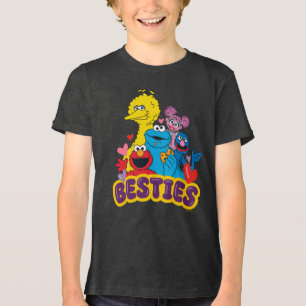Camiseta Besties De Namorados Da Rua Sésamo