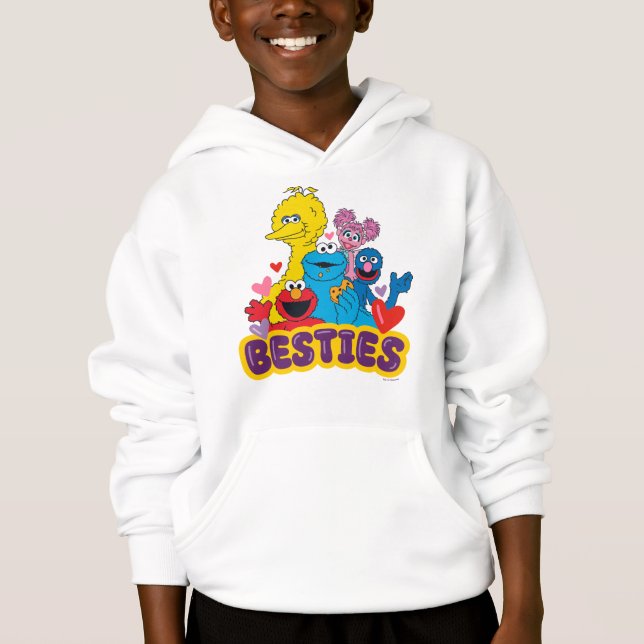 Camiseta Besties De Namorados Da Rua Sésamo (Frente)