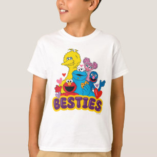 Camiseta Besties De Namorados Da Rua Sésamo