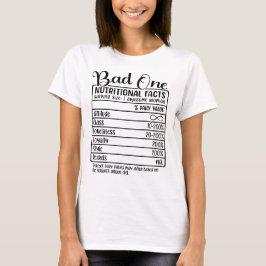 Camiseta Besties Engraçadas Viagem/Fatos Nutricionais Ruins