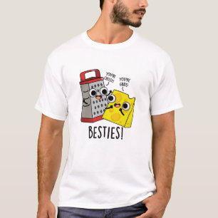 Camiseta Besties Engraçado Queijo Grater Pun
