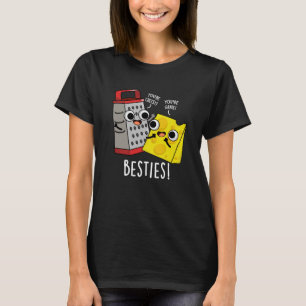 Camiseta Besties Engraçado Queijo Grater Torre Escuro BG