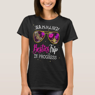 Camiseta Besties Fim De Semana, Aviso De Férias Viagem Rapa