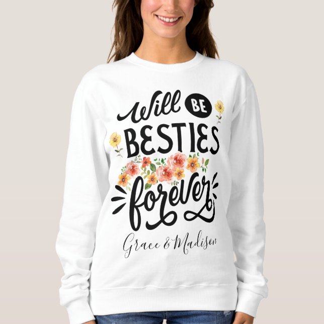 Camiseta Besties for Life BFF Friends Forever Gift (Frente)