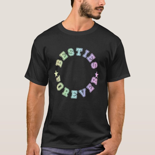 Camiseta Besties Forever Matching Outfits Family and Friend (Frente)
