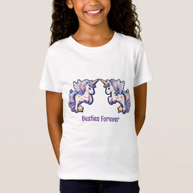 Camiseta Besties Forever Unicorn (Frente)