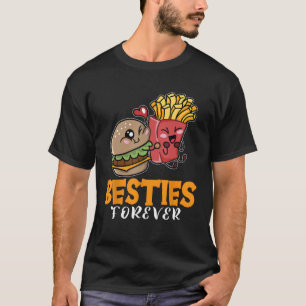 Camiseta Besties Para Fries Franceses De Férias Francesas B