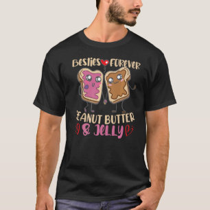 Camiseta Besties Para Nunca Manteiga De Amendoim E Geleia