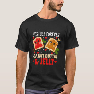 Camiseta Besties Para Sempre Par De Manteiga De Amendoim
