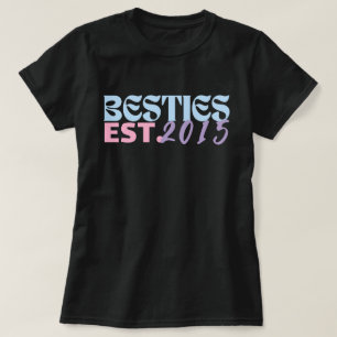 Camiseta Besties Personalizadas, Melhores Amigos, Meninas F