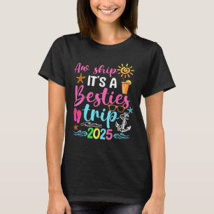Camiseta Besties Trip 2025 Friend Cruise Trip Summer Vacati