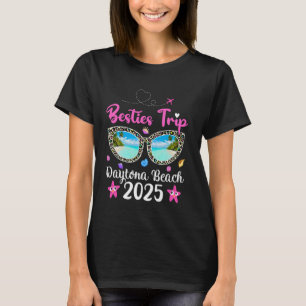 Camiseta Besties Trip 2025 Summer Sunglass Daytona da Flóri