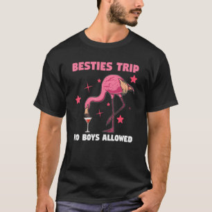 Camiseta Besties Viajando Sem Meninos Permitidos