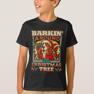 Camiseta Bet Hound Rkin Ao Redor Dos Papais noeis De Cachor