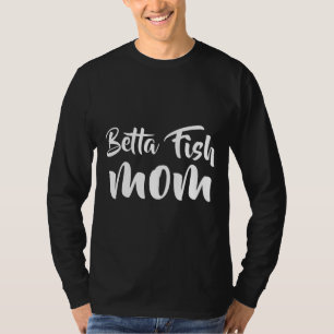 Camiseta Beta Betta Fish Mamãe Bonita Pet Mãe Para Garotas