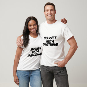 Camiseta beta emocional do mercado