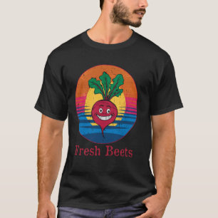 Camiseta Beterraba fresca Engraçada Agricultores Fazendas L
