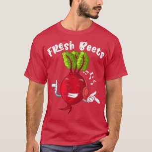Camiseta Beterraba fresca engraçada Vegan Vegetarianos Mães