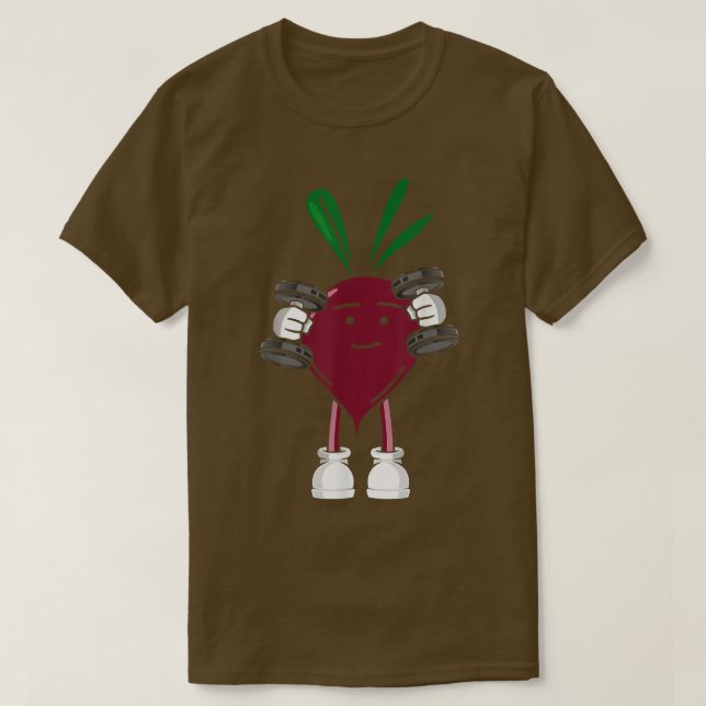 Camiseta Beterraba, Malhação De Construção De Artes De Giro (Frente do Design)