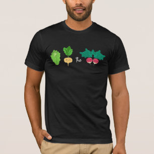 Camiseta Beterraba-nabo-alface Aumenta-se Beat Vegan Pun