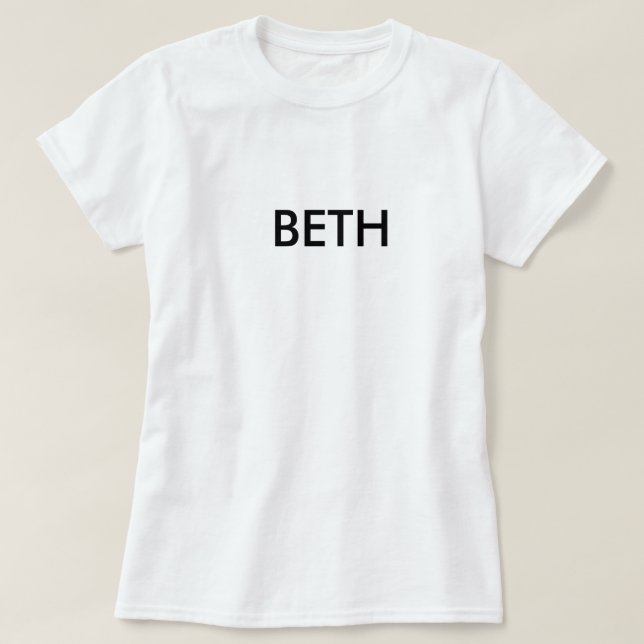 Camiseta Beth (Frente do Design)