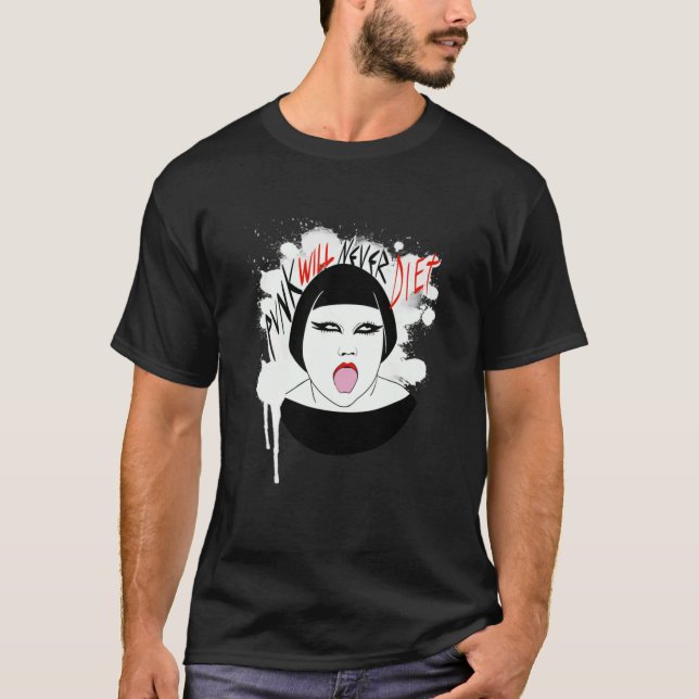 Camiseta Beth Ditto - punk will never diet  (Frente)